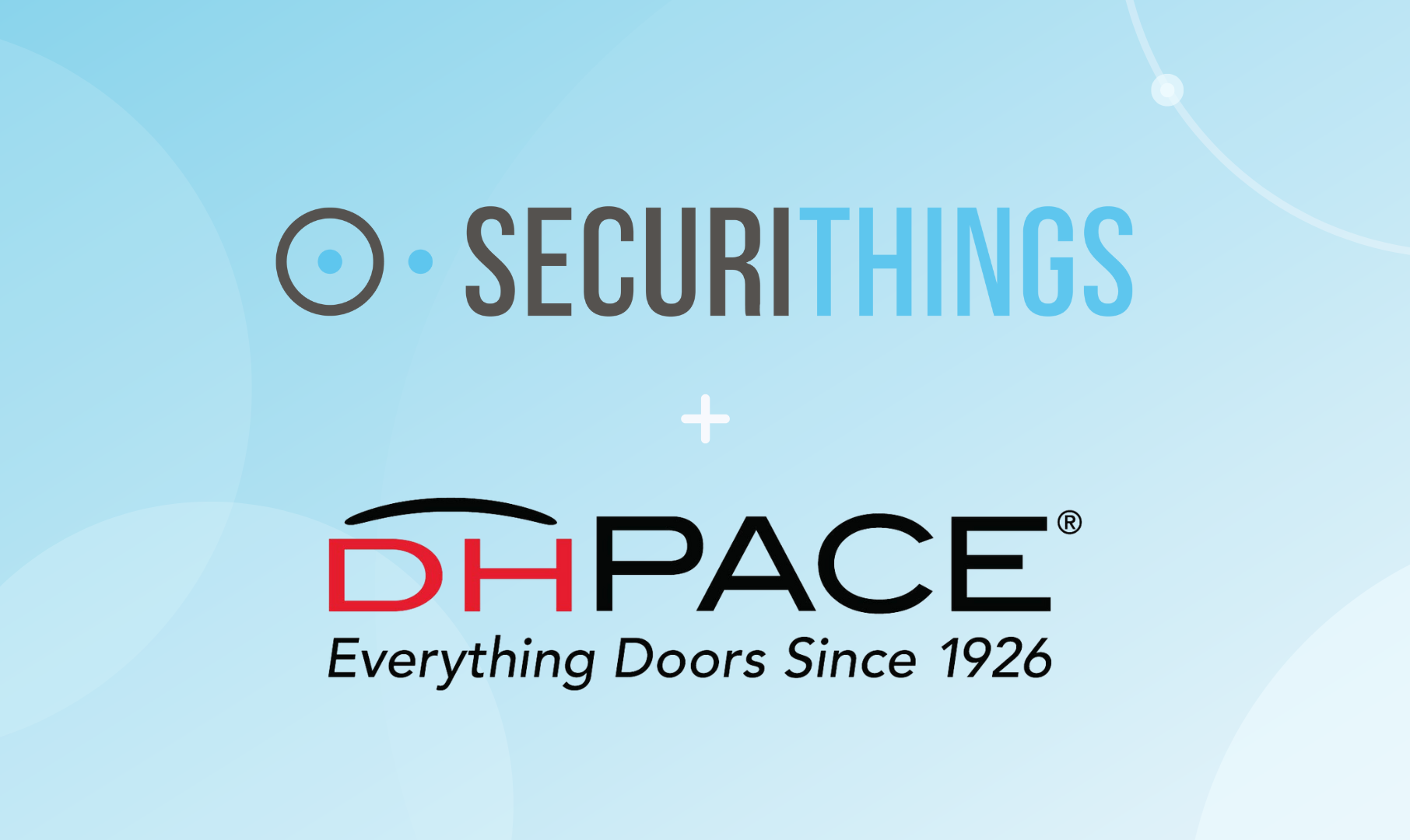SecuriThings Announces Partnership With DH Pace Company